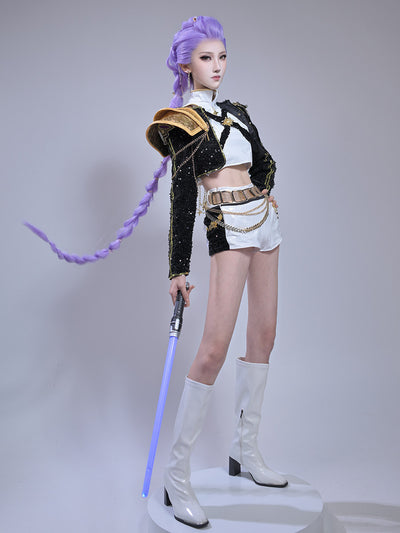 ルミ Rumi ゴールド コスプレ コスチューム C09519