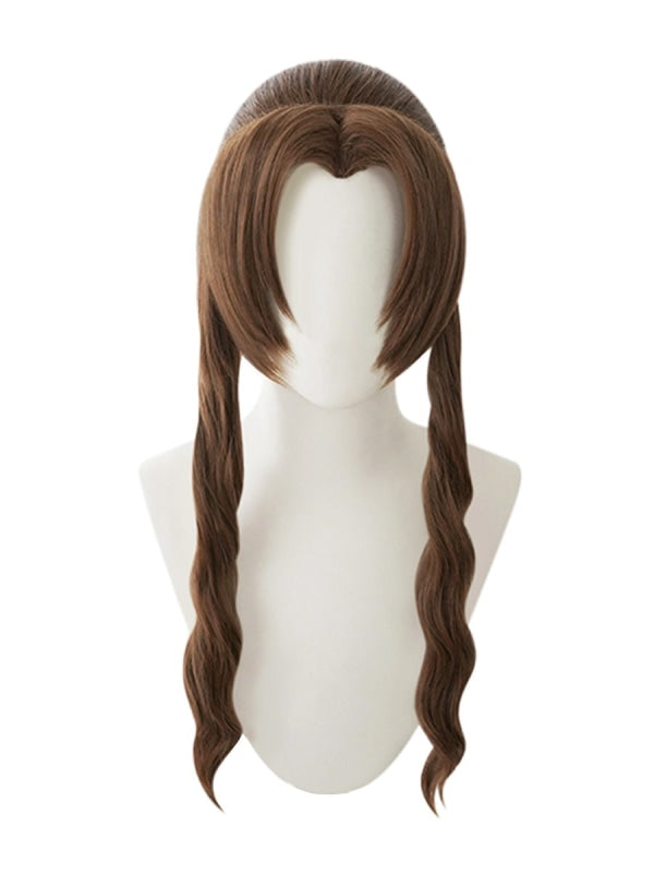 エアリス ファイナルファンタジーVII コスプレ ウィッグ+ネット新品