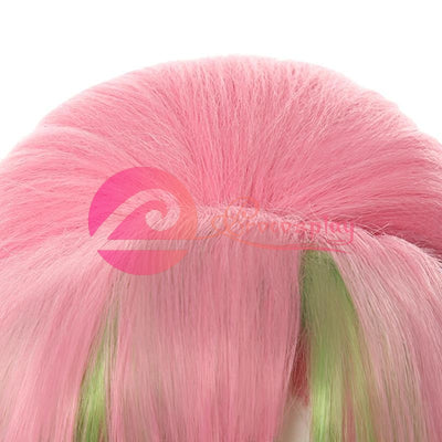Rolecos Anime Demon Slayer Cosplay Hair Kanroji Mitsuri Long Kimetsu No Yaiba Women Synthetic Pink