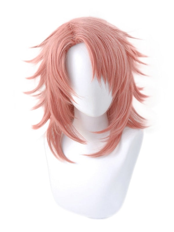 Demon Slayer Kimetsu No Yaiba Sabito Cosplay Wig Pink Mullet Hair Mp005668 Wigs