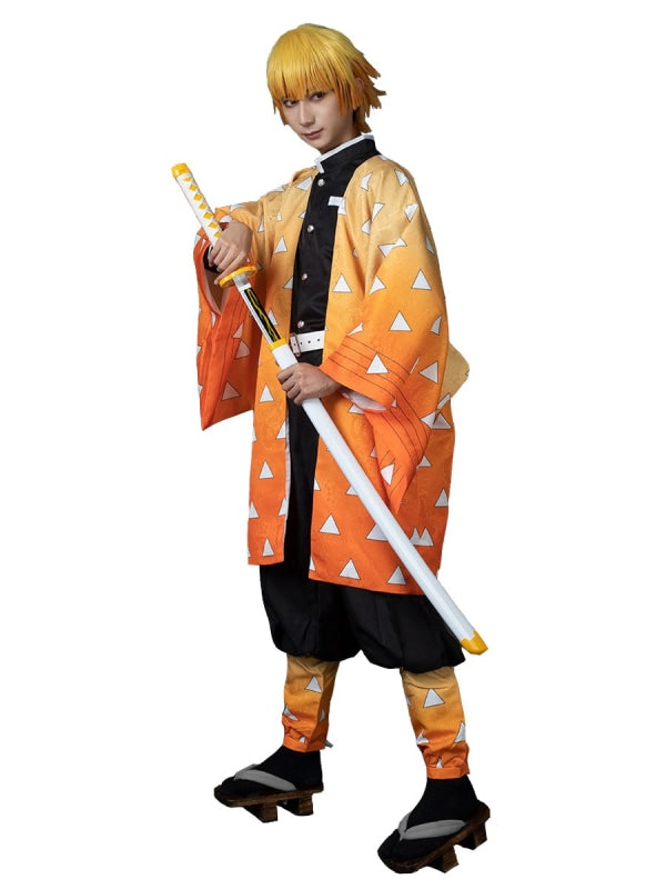 我妻 善逸 ( あがつま ぜんいつ ) 柄入り羽織 Ver コスプレ衣装 鬼滅の
