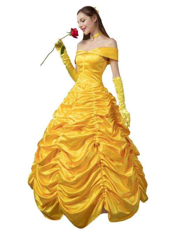 【 国内在庫 】 ディズニー ( Disney )　美女と野獣 ( Beauty and the Beast )　ベル ( Belle ) ダンスドレス Ver　コスチューム　mp002019
