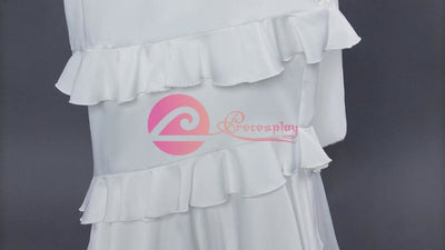 Uwowo Albedo Cosplay Anime Overlord Costume Women White Dress Halloween Christamas