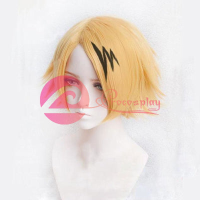 My Hero Academia Kaminari Denki Short Golden Cosplay Wig Mp005838 Wigs