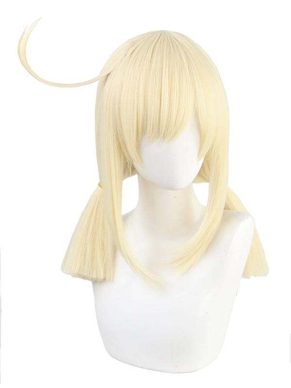 Genshin Impact Klee Pale Blonde Straight Twin Ponytails Cosplay Wigs C00071 Cosplay Wig