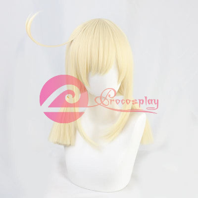 Genshin Impact Klee Pale Blonde Straight Twin Ponytails Cosplay Wigs C00071 Cosplay Wig